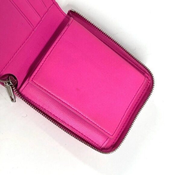 BALENCIAGA 659224 Compact wallet With logo strap Zip Around Folded wallet - Picture 9 of 13